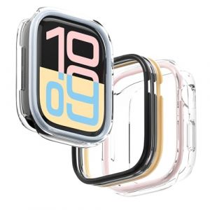 elago Coque Duo Compatible avec Apple Watch 10, 11, Protection Complète [PC Rigide + Matériau TPU], Accès Total à L’écran (TPU : Transparent/PC : Noir, Jaune, Gris Foncé, Bleu Clair, Rose Vif, 42mm) (elago FR officiel, neuf)