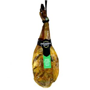 INSIGNIA IBERICA- 5 Kg Jambon Iberique (Épaule) - (109 €) PATA NEGRA 100% naturel - Originaire de porcs ibériques élevés en plein air à Dehesas - Epaule Iberique Espagnol - (UNION CHARCUTERA, neuf)