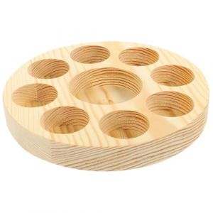 VICASKY Bo&icirc;te de Rangement Ronde pour Huiles Essentielles Plateau Compartiments Organisateur R&eacute;sistant &agrave; Usure Support Compact pour Flacons Huiles Essentielles et Vernis &agrave; Ongles Facile &agrave; (Belicious Helper, neuf)