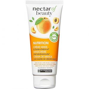 BEAUTY - Cr&egrave;me main Nutrition A L'huile D'abricot NECTAR OF | Onctueuse et nourrissante | Pour des mains douces | le flacon de 100mL | LOT DE 4 (ViveVers, neuf)