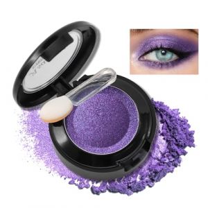 Erinde Fards à Paupières Violet, Pailleté Highly Pigmentées, Longue Durée Fard à Paupières Waterproof, Palettes de Maquillage Métalliques, Avec un Pinceau à Paupières (erinde, neuf)