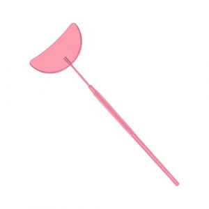 Cils pratiques en acier inoxydable miroir avec long manche accessoires cosmétiques pour l'inspection de faux cils outil de vérification de faux cils (ZHKWLXS, neuf)