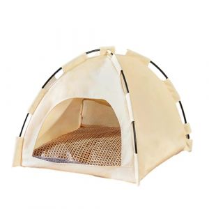 Tipi Tente Pliable pour Animaux de Compagnie - Maison Niche Confortable pour Chien et Chat - Grotte Lavable (katurath, neuf)