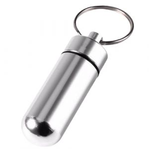 Pilulier | Pilulier | Petit récipient étanche pour comprimés d'aspirine | Sac à main portable en métal étanche pour une meilleure organisation (spraiy, neuf)