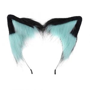 Watreketal Serre Tete,Serre-tête oreilles de chat Cosplay Femme Étudiants Carnavals Personnage d'anime Serre-tête oreilles de chat Serre-têtes en peluche Cerceau de cheveux de Noël (Xuanlang Trading, neuf)