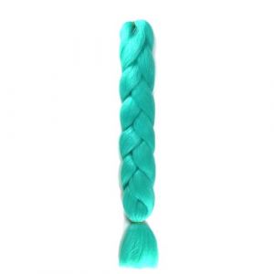 Tingyilan 4Pcs Perruque Lumineuse Perruque Afro Perruque Synthétique Tresse Lumineuse Tresse En Crochet Tresse De Cheveux, Perruque Queue De Cochon,Vert (BeLongsYou, neuf)
