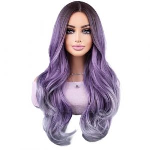 Perruque Femme Perruque arc-en-ciel colorée dans la perruque du festival(LC5116-7_26INCHES) (Jian Yi Shang Mao, neuf)