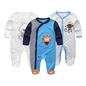 MAMIMAKA Grenouillère unisexe pour nouveau-né pour garçons et filles, Couleur 5, 0-3 Months (kangzheng2020, neuf)