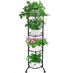 Giyiprpi Support de Plante en Métal, Supports de Pot de Fleur à 2 étages, Stand Plant Tabouret de Fleur Pour Intérieur et Extérieur, Support D'affichage Pour Jardinière Salon Balcon Jardin (C) (Yingleisi Direct, neuf)