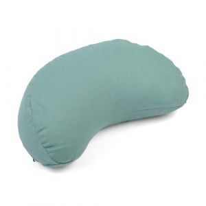 Bodhi Coussin de m&eacute;ditation en forme de demi-lune Mini | Yogi MOND ECO | 100% housse en coton bio | Coussin de yoga en forme de demi-lune avec remplissage de sarrasin | Coussin en forme de demi-lune (Bodynova GmbH, neuf)