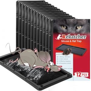Piege a Souris 12 Pièces Colle Souris, Tapis De Colle Anti - Souris pour Piège à Souris Plaque Adhésive Imperméable à l'eau, Produit Piege a Rat Efficace, pour Cuisine Chambre Balcon (EU-ZHENNAISI, neuf)