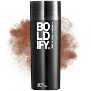 BOLDIFY Fibres Capillaires Naturelles - 56g - Poudre Densifiante &ndash; Masque la Perte de Cheveux en 15s &ndash; Pour Hommes et Femmes (Ch&acirc;tain Roux) (BOLDIFY EUROPE, neuf)