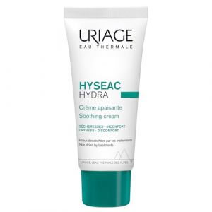 Uriage Hyseac Hydra Cr&egrave;me Apaisante - Hydratation 24H, R&eacute;duction Tiraillements - Texture L&eacute;g&egrave;re, Absorption Rapide - Fini Mat Instantan&eacute; - Id&eacute;ale pour les Peaux Ass&eacute;ch&eacute;es par les Traitements - 40ml (Skincare Expert France, neuf)