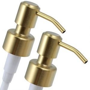 ALTGLAS Pompe pour Distributeur de Savon Liquide 'Roma' - Pomp de Rechange ou pour Upcycling en Acier INOX avec Filetage de 28 mm (Or Brossé) (ALTGLAS Upcycling, neuf)