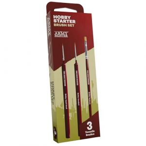 The Army Painter, Hobby Starter Brush Set, 3 pinceaux pour Peinture Acrylique, incluant Drybrush, Small Detail et Standard Brush, Pinceau modèle à Pointe Fine pour la Peinture de Miniatures Fantasy (The Army Painter, neuf)