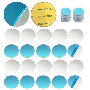 EnixwH 100 Pi&egrave;ces 20 &times; 0,3 MM Plaque Metallique Telephone, Plaque Aimant Telephone Voiture, Plaque Aimant&eacute;e Adh&eacute;sive, Plaques M&eacute;talliques Autocollantes, Plaque De M&eacute;tal Mince avec Adh&eacute;sif (PENGRUIY, neuf)