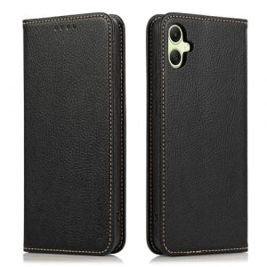 binandteam Coque pour Samsung Galaxy A05 4G,Housse en Cuir PU Portefeuille, Etui de Protection à Rabat Magnétique,Pochette Fermeture Anti-Choc Protection - Noir (Yiranfuns, neuf)