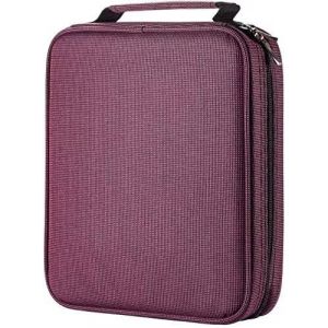 WINSHEA Trousse 120 Fentes Oxford Grande Capacit&eacute; Porte-Crayon Portable Sac de Rangement Crayons de Couleur Organis&eacute;s Une Bo&icirc;te Stationnaire avec Un Poign&eacute;e pour Le Bureau et Les Voyages (Rouge) (BORUI EU, neuf)