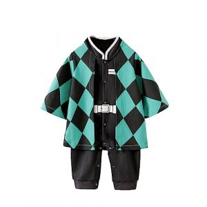 NCTCITY Bébé Garçon Fille Combinaisons en Coton Mignon Animé Été Nouveau-né Barboteuse Infantile Grenouillères Cosplay Pyjama Naissance Bobysuits avec Bouton-Pression Luffy Chopper Son Goku (NCTCITY, neuf)