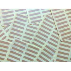 Petit 30x5mm Rectangulaire Code Couleur Autocollants - Paquets de 200 Coloré Rectangle Collant Étiquettes - 30 Couleurs Disponible - Marron Clair Kraft (Minilabel, neuf)