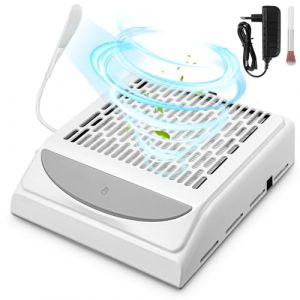 Yulado Aspirateur Ongles Professionnelle 100W, 5000RPM Aspirateur Manucure Blanc, Convient Aux Salons De Manucure Et Aux Particuliers Aspirateur De Table Poussiere Ongle (DALIN DIVIZION S.R.L., neuf)