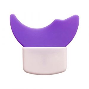 MagiDeal Gabarit en silicone pour pochoirs pour eye-liner en silicone, garde auxiliaire r&eacute;utilisable, aide au fard &agrave; paupi&egrave;res, outil d'aide au maquillage pour, 5.7cmx5cm Violet (Grand Plaisir 360, neuf)