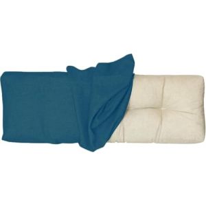 Housse de Coussin pour Banc de Jardin 100x50 100x40 130x50 80x40, Housse de Rechange pour Coussin de Dossier avec Fermeture Éclair, épais 10cm, Tissu de lin pour Chaise, Banc(Bleu foncé,100x50x10cm Th (JANNE TORRY, neuf)