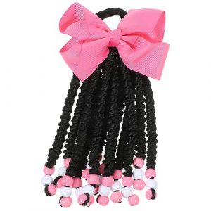 GANAZONO Extension De Queue De Cheval Tress&eacute;e Perles Gar&ccedil;on Et Filles Taille 2 Couleur 2 Postiche Synth&eacute;tique Pour Coiffure Africaine Et D&eacute;guisement F&ecirc;te Vacances (JUNEE, neuf)