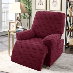 Housse de fauteuil inclinable en jacquard extensible pour fauteuils inclinables 1, 2, 3 places, protection lavable pour meubles pour fauteuils &eacute;lectriques et housses de canap&eacute; adapt&eacute;es aux animaux (chaowuuk, neuf)