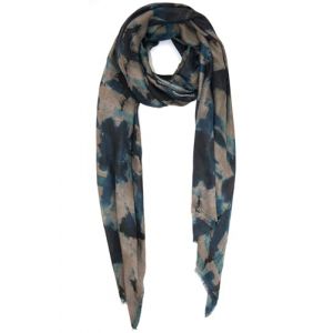 &Eacute;charpe en cachemire Fabriqu&eacute; au Kashmir (bo&icirc;te cadeau) &Eacute;l&eacute;gant laine m&eacute;rinos Soie M&eacute;lange de cachemire doux Long foulard Femmes Hommes Pashmina Automne Hiver Eggnog Beige & Bleu (HEIRLOOM KASHMIR PL, neuf)