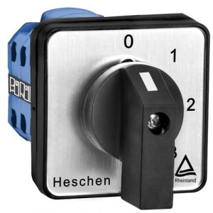 Heschen Commutateur de sélecteur à came rotative universelle LW28-20/0123.3 660V 20A 4 positions 3 phases 12 bornes CE (Heschen, neuf)