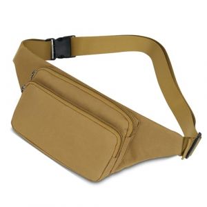 XSDSLS Sac Banane pour Homme Femme Sac &agrave; Bandouli&egrave;re Sacoche Banane Petit Etanche Sacoche Bandouli&egrave;re pour Randonn&eacute;e Voyager Travailler Gym (Kaki) (XDLING, neuf)