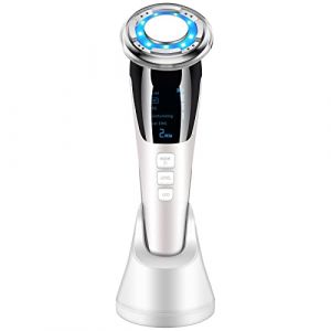Appareil de beaut&eacute; faciale, instrument d'introduction de photons chauds et froids, masseur facial &agrave; micro-courant EMS, 7 en 1, nettoyage &agrave; domicile, levage, raffermissement, rajeunissement anti-rides, (karyneals, neuf)