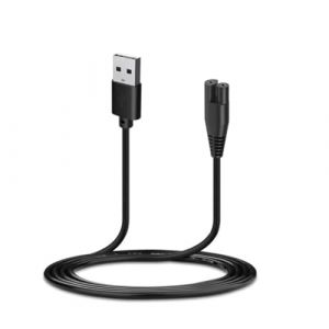 Remplacement USB Chargeur 100cm Câble de Charge 3V pour Irrigateurs Buccaux Waterpik WP360 WP360W WP360C WP400 WP440 WP440C WP462 WP462W WP450 WP468 WF13 WP100 Series (Loubeauis, neuf)