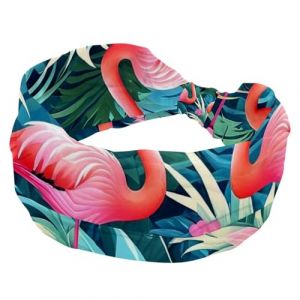 1 Pack Rose Art Flamant Rose 519 Élastique Doux Tissu Antidérapant Bandeau Mode Femme Doux Large et Élégant pour Toutes Les Occasions (GRBXVHD, neuf)