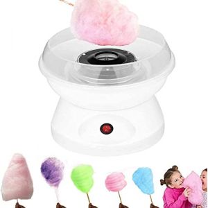 Machine &agrave; barbe &agrave; papa Machine &agrave; bonbons | Pour sucre ou bonbons durs | Appareil &agrave; barbe &agrave; papa pour anniversaire d'enfant, mini maison DIY pour enfants Machine &agrave; barbe &agrave; papa 220 V EU,Blanc (Hechheu, neuf)