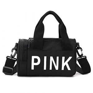 Mini petit sac à bandoulière pour homme et femme, joli petit sac de sport, sac à main esthétique, sac fourre-tout de gym, sac fourre-tout portable pour le sport, les voyages, Noir-a, 9.45*6.3*6.3 (FRGITYGIFT-EU, neuf)