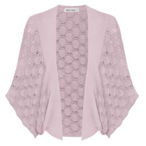Cardigan Chauve-Souris Court évidé, boléro, Veste boléro Rose-Violet XL (Grace Karin Fashion, neuf)