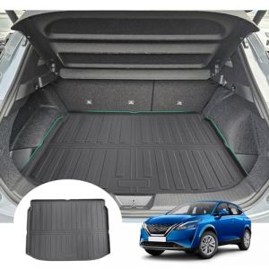 GAFAT Compatible avec Nissan Qashqai J12 e-Power 2022-2024 2025 Tapis de Coffre, Facile &agrave; Plier, Tapis en Caoutchouc TPE, Toutes Saisons, Num&eacute;risation 3D d'origine, Bord Haut, Qashqai J12 Accessoires (GAFAT(EU), neuf)