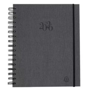 Exacompta 22612E - 1 Agenda Journalier Planifié 22 W Napura Avec Spirales - Janvier 2026 à Décembre 2026 - Format 18 x 22,5 cm - Coloris Aléatoire (FOURNITURE DISCOUNT, neuf)