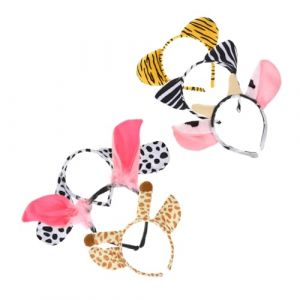 VALICLUD 6pièces Tiare Animaux Cartoon Pour Garçon Fille Accessoires De Déguisement Colorés Et Amusants Pour Fêtes Séances Photo (SHUI LIAO, neuf)
