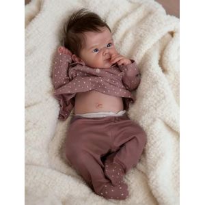 Zero Pam Bebe Reborn Fille Silicone Plein Corps 45CM Bébé Réborn Réaliste Bébé Réborn Qui Ressemble A des Vrais Poupée Realiste (Bebe Reborn Fille02) (Zero Pam Doll-BNS, neuf)