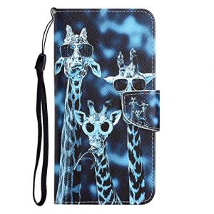 Ucikov Coque pour T&eacute;l&eacute;phone Portable Xiaomi Redmi Note 11 Pro 4G/5G,Pochette en Cuir Synth&eacute;tique Clapet Antichoc Magnetic Carte Fentes Bourse Housse Etui avec Motif Girafe (Ucikov, neuf)