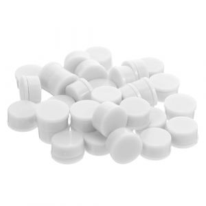 IWOWHERO Kit de 100 Roulements &agrave; Billes Rotatifs pour Bricolage Support D&rsquo;Axe Blanc Compact Roulements D&rsquo;Arbre pour Jouets DIY Ornements en Argile et Moulins &agrave; Vent Base Pivotante pour (Langeriy, neuf)