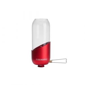 Fire-Maple Lanterne de Camping à Gaz Portable en Verre, Acier et Aluminium, Combustible Propane-Isobutane Luminosité Réglable Eclairage et Lampe de Camping de Camping d'urgence Essentiel (Rouge) (Fire Maple Official Store, neuf)