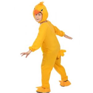 Funidelia | Déguisement poussin pour fille et garçon Animaux, Poule, Coq, Poulet - Déguisement pour Enfant et accessoires pour Halloween, carnaval et fêtes - Taille 5-6 ans - Jaune (Funidelia FR-BE-LU, neuf)