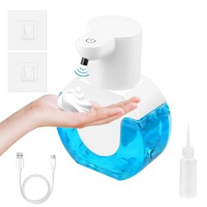 TNOMSNO Distributeur Savon Automatique, 4 Vitesses R&eacute;glables, 430 ML et R&eacute;sistance &agrave; l'eau IPX5 Distributeur de Savon, Distributeur Savon Mural pour Les Salles de Bains, Les Cuisines et Les H&ocirc;tels (ZYNTHERRA, neuf)