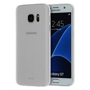 doupi UltraSlim Coque Compatible avec Samsung Galaxy S7 Edge (arqu&eacute;) Fin Mat Ultra Mince et Ultra l&eacute;ger Bumper Cover Housse de Protection Shell Coque, Blanc (DOUPI SHOP, neuf)