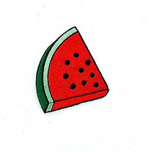 Patch ecusson brode thermocollant backpack motard biker pasteque (Akachafactory, neuf)