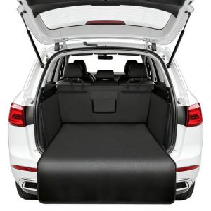 PEESHON Protection Coffre Voiture pour Chien avec Boucle R&eacute;glable, Tapis, Couverture Universelle de Coffre Voiture, 185&times;105 cm (PEESHON-EU, neuf)